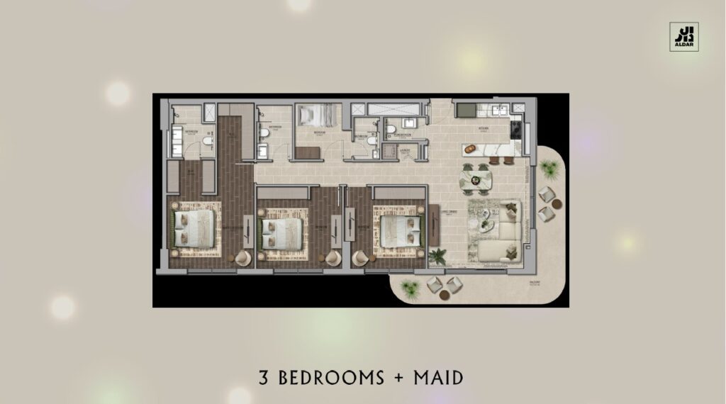 Floor plan 3 +m bhk